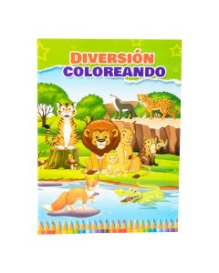 Libro colorear animales selva