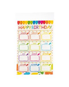 Rótulo cumpleaños diseño crayón