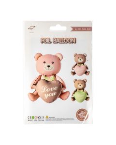 Globo metálico figura oso