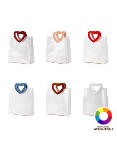 Bolsa plástico diseño corazón