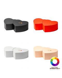 Caja cartón doble corazón