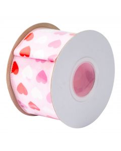 Cinta tela estampado corazones