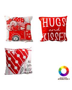 Almohadón afelpado estampado