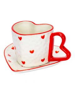 Set jarra y plato porcelana