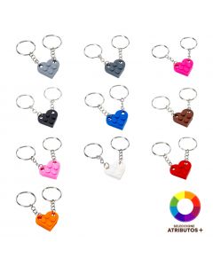 Llavero corazón bloque armable
