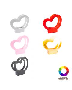 Caja cartón corazón negro