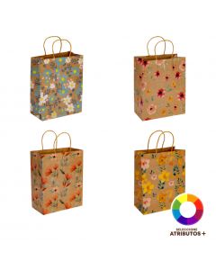 Bolsa kraft estampada