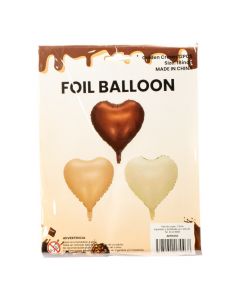 Globos metálicos corazón surtido