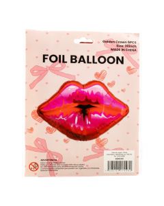 Globo metálico diseño beso
