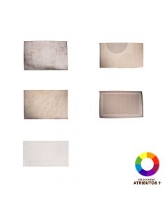 Alfombra estampada beige 80x120