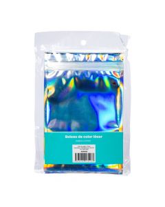 Bolsa plástica ventana plateado