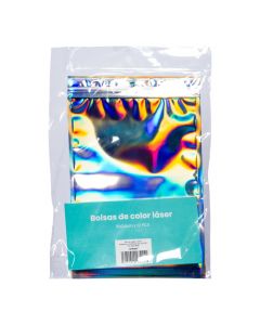 Bolsa cierre hermético plateado