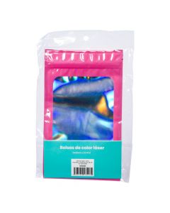Bolsa plástica rosado tornasol