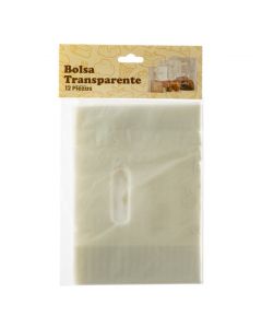 Bolsa plástica transparente estampada
