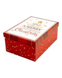 Caja navideña Merry Christmas
