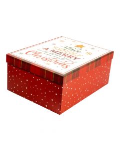 Caja navideña diseño festivo