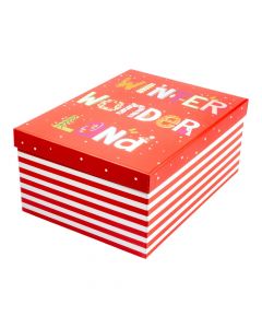 Caja navideña multicolor