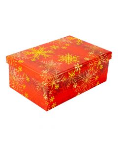 Caja navideña copo de nieve
