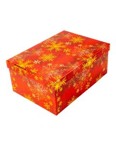 Caja navideña mediana multicolor