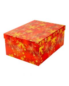 Caja navideña copo de nieve