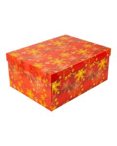 Caja navideña grande multicolor