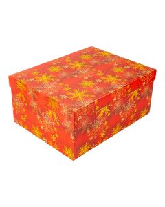 Caja navideña copos de nieve