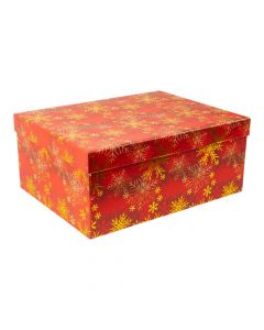 Caja navideña copo de nieve