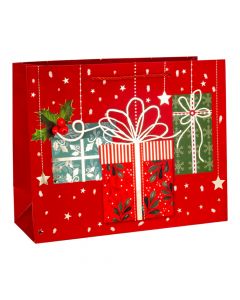 Bolsa regalo navideña grande