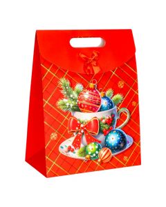 Bolsa regalo navideña 28x15x37 cm