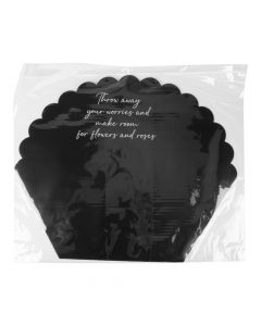 Papel regalo negro y blanco