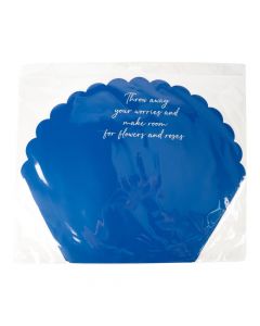 Papel regalo azul y blanco
