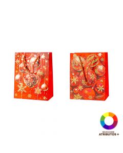 Bolsa regalo esfera escarchada