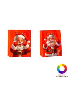 Bolsa regalo Santa escarchado