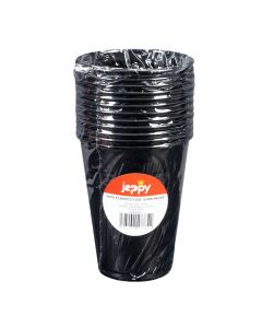 Vaso plástico negro 12oz