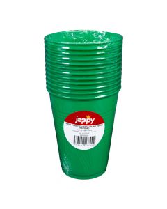 Vaso plástico verde navidad