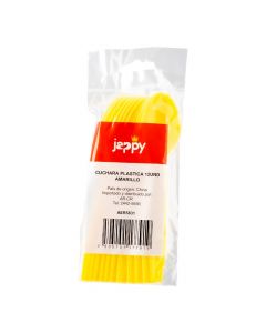 Cuchara plástica amarilla