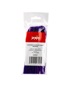 Cuchara plástica color morado