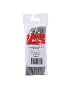 Tenedores plásticos plateado