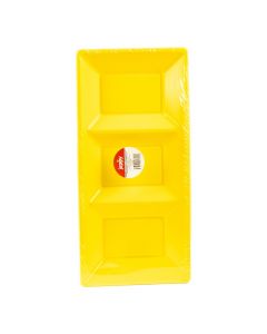 Bandeja amarilla 3 divisiones