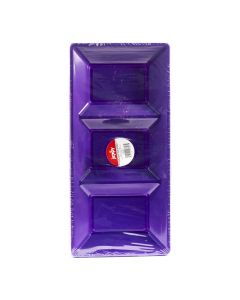 Bandejas con divisiones moradas