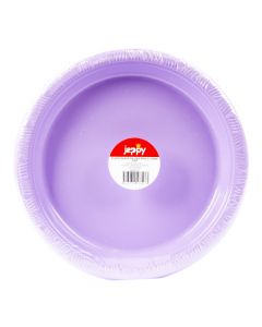 Platos plásticos lilas