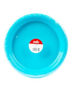 Plato plástico turquesa