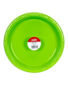 Plato plástico verde limón
