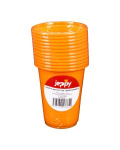 Vaso plástico 7oz naranja
