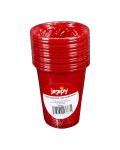 Vaso plástico rojo 7oz