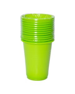Vaso plástico verde limón