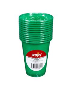 Vaso plástico verde navidad