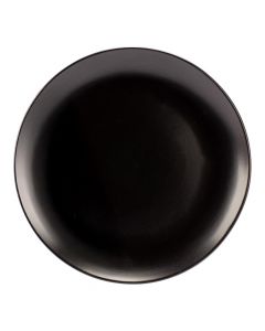 Plato porcelana negro 105 pulg