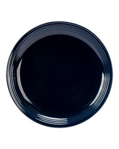Plato porcelana rayas azul