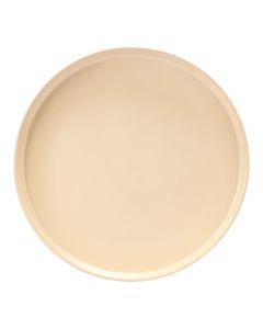 Plato porcelana beige 105 pulg